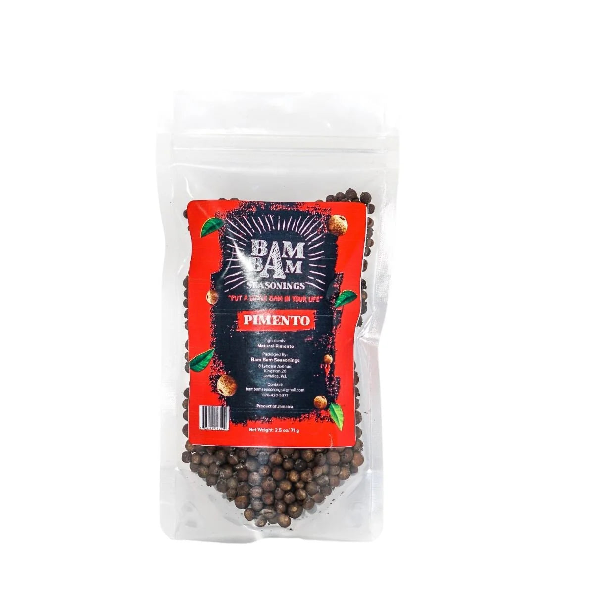 Bam Bam Seasonings Natural Pimento Seeds, 2.5oz